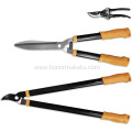 3 Piece Steel garden Lopper Hedge Shears set professional pruning shears garden scissors long handle set